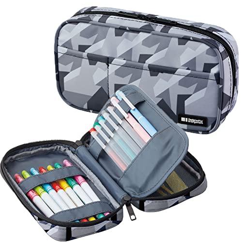 リヒトラブ ペンケース ブックタイプ アイスグレーカモフラージュ 海外モデル A7551-135 | 