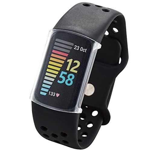 エレコム Fitbit Charge5 / Fitbit Charge6 ケース フルカバー ソフト TPU 透明 クリア SW-FI221FC | 