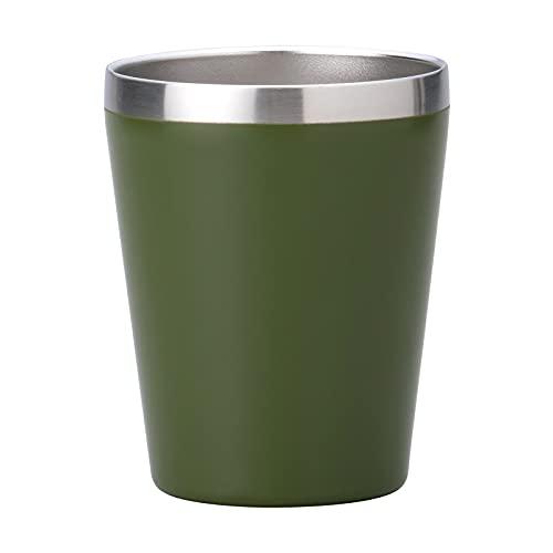 小倉陶器 真空断熱 ステンレスタンブラー 360ml 保温 保冷 二重構造 コンビニコーヒーカップ マグ (マットカーキ) 約φ8.5×h10. | 