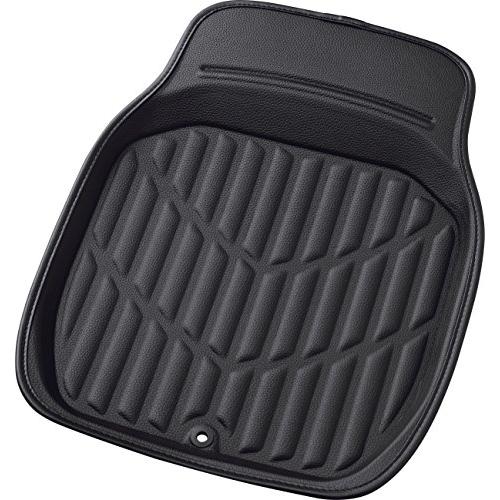 ボンフォーム(BONFORM) カーマット 3Dレザーマット 普通車 フロント1枚 防水 丸洗いOK ズレ防止加工 レザー素材 46x60cm | 