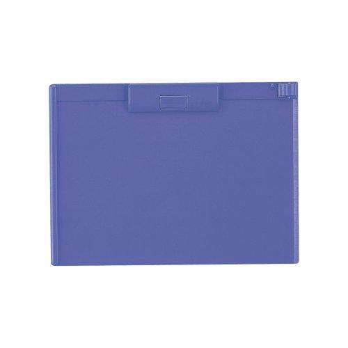 リヒトラブ バインダー クリップボード A4S ヨコ 青 A987U-8 | 