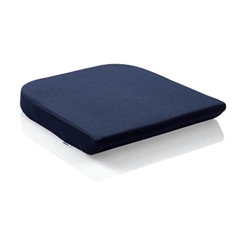 テンピュール(Tempur) クッション ダークブルー 約 幅40x奥行42x厚さ5cm シートクッション チェアパッド 椅子用クッション 13 | 