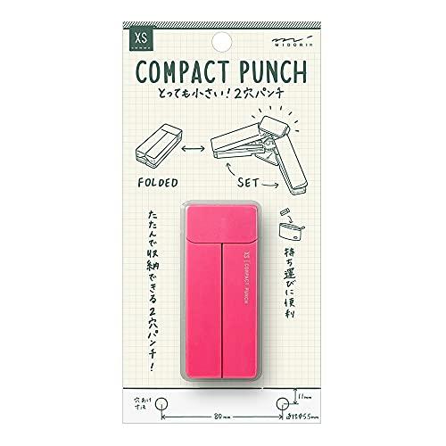 ミドリ 穴あけパンチ XS コンパクトパンチ ピンク 49086006 | 