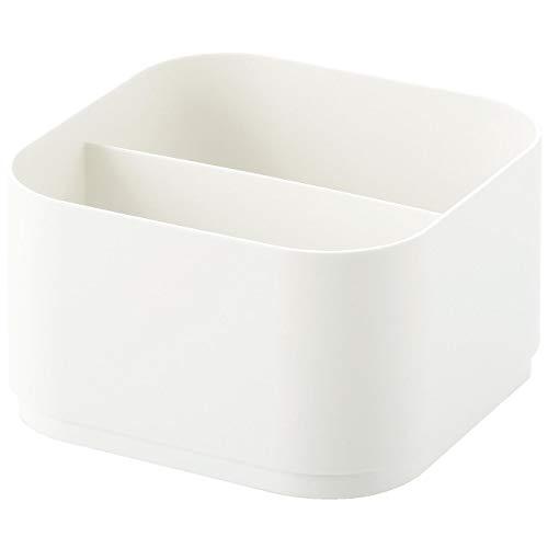 サンカ 小物 収納ボックス ナノ S サイズ ホワイト色 (幅12.1x奥行12.1x高さ7cm) インボックスナノ NIB-NSWH 日本製 | 