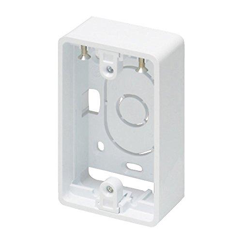 マサル工業 ニュー・エフモール 付属品 露出ボックス 1個用 超浅型 ホワイト 超浅型 SFBTA12 | 