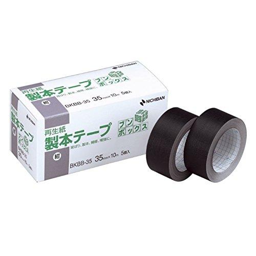 ニチバン 製本テープ 35mm×10m巻 5巻入 BKBB-35紺 ブンボックス | 