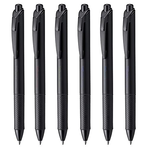 ぺんてる ゲルインキボールペン エナージェル ブラックカラーズ 0.7mm 6色 BL77A-6 | 