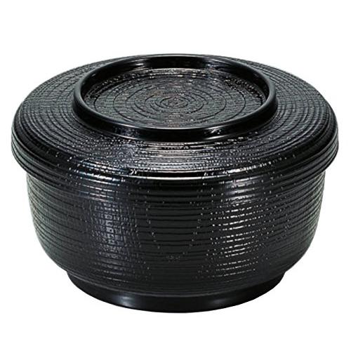 若泉漆器 割烹漆器 (小)割子飯器 黒 1-224-1 | 