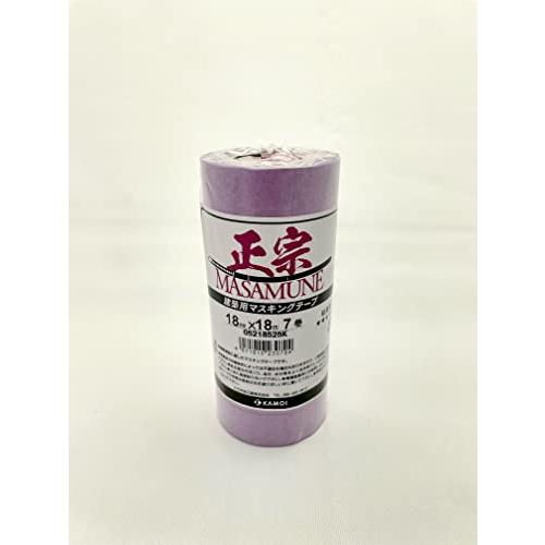 カモ井加工紙 建築塗装用マスキングテープ 正宗 (まさむね) 幅18mm×長さ18m 7巻パック | 