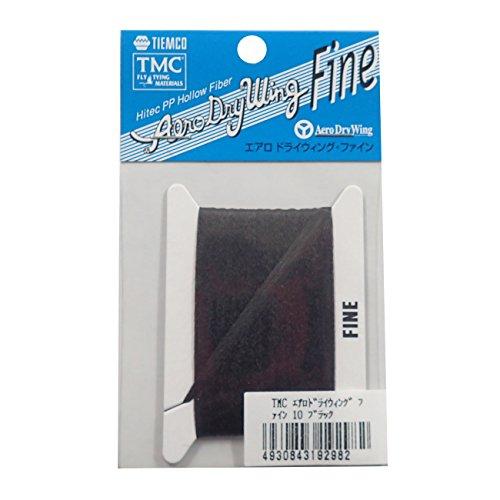 ティムコ(TIEMCO) フライタイイング TMC エアロドライウィング ファイン ブラック #10 | 