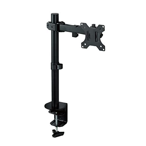 エレコム モニターアーム ディスプレイアーム ショート シングル 1画面 13〜32インチ対応 耐荷重8kg PC モニター アーム ブラック | 