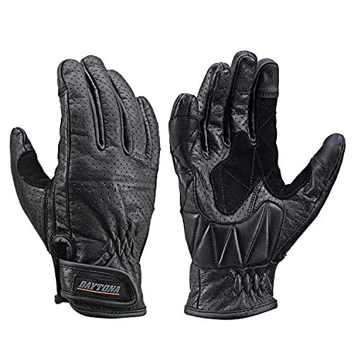 デイトナ(Daytona) バイク用 グローブ 春夏秋 本革(牛革) スマホ対応 カウレザー パンチングメッシュ スタンダードグローブ HBG- | 