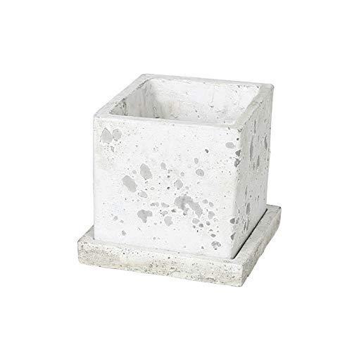 ダルトン(Dulton) 園芸用品 ソリッド プランター キューブ ラフグレー Lサイズ 底穴あり SOLID PLANTER CUBE ROU | 