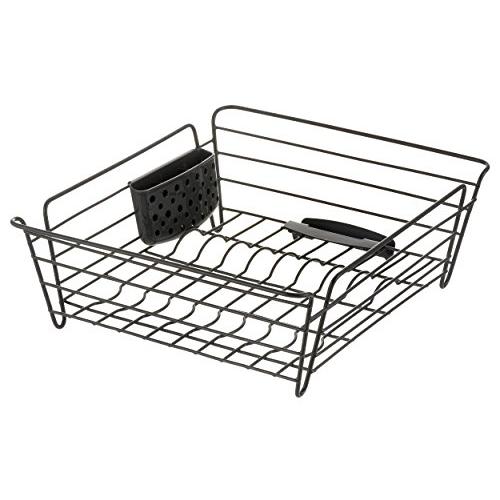 リッチェル 水切り ダークグレー L ラクール ディッシュドレイナー 抗菌加工 | 