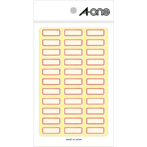 エーワン セルフラベル 赤枠 36面 18シート 03001 | 