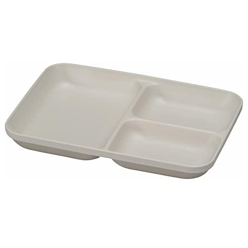 宮本産業 皿 MIN FARG ミンファーリ スタック 仕切皿 グレー 21.5×15.5×2.7cm | 