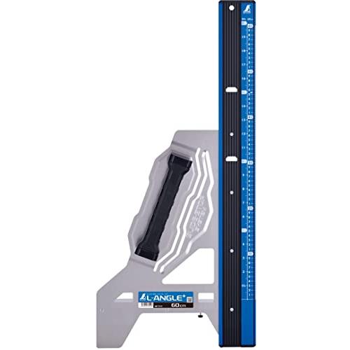 シンワ測定(Shinwa Sokutei) 丸ノコガイド定規 エルアングル Plus 併用目盛 60cm 73151 | 