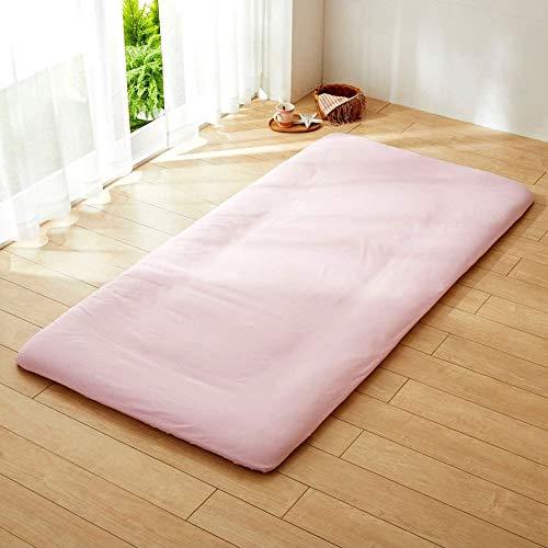 シーフィールド フィットシーツ 敷き布団カバー ダブル・ダブルロング共通 日本製 綿100% 和式 ワンタッチシーツピンク MU-15 | 