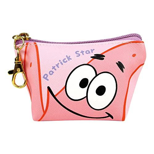 ティーズファクトリー スポンジ・ボブ三角ミニポーチ ドアップ パトリック H6.8×W11.5×D5cm SB-5544025PT | 