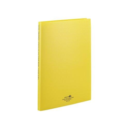 リヒトラブ ファイル クリヤーブック 交換式 A4 30穴 15ポケット 黄 N5015-5 | 