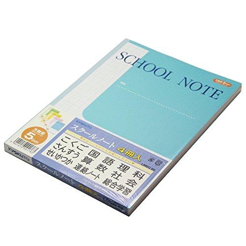 キョクトウ・アソシエイツ キョクトウ 学習帳 スクールノート 5mm方眼 B5 LM5G04 4冊 | 