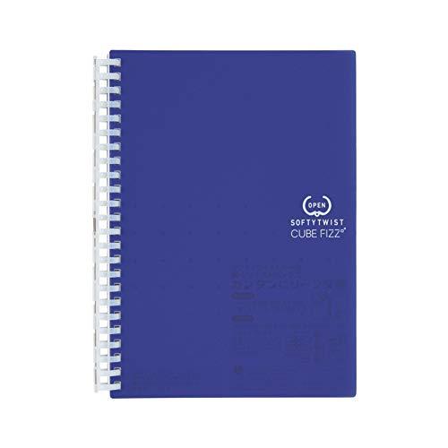 リヒトラブ 開く リングノート ツイストノート A5 ソフティ 24穴 ネイビー N2641-11 | 