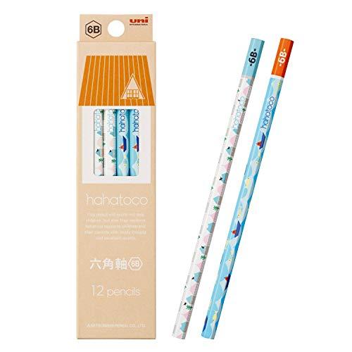 三菱鉛筆 かきかた鉛筆 ハハトコ HT01 6B hahatoko 家&海 1ダース K56136B | 