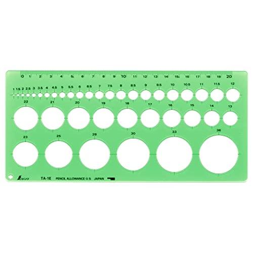 シンワ測定(Shinwa Sokutei) テンプレート 円定規 中 66002 | 