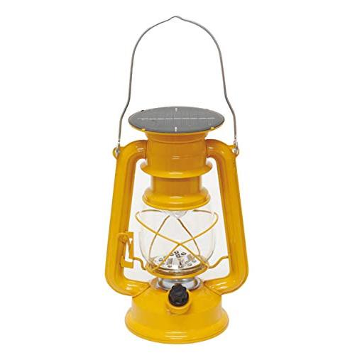丸和貿易 ソーラーLED プレミアムランタン マスタード サイズ：約W15.3 D11.5 H23.8 4008800-03 | 