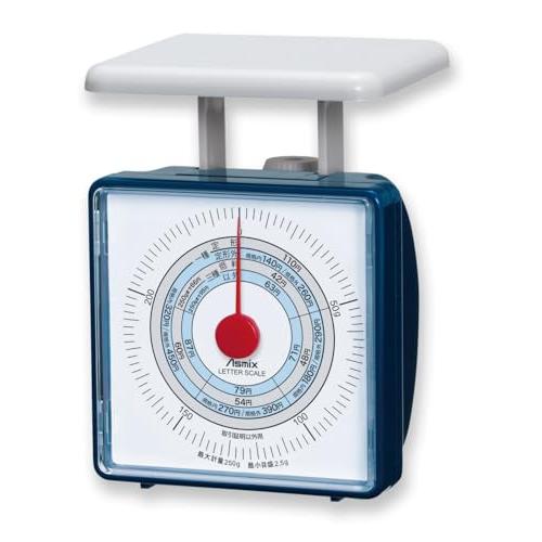 アスカ レタースケール 小(最大計量250g) LS351 新郵便料金対応 紺 LS351 | 