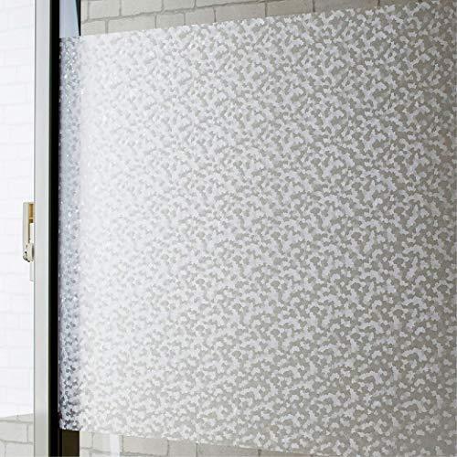 ニトムズ 窓ガラスプライバシート リーフ柄 目隠しシート 水で貼れる 日本製 幅45cm×長さ90cm E1634 | 