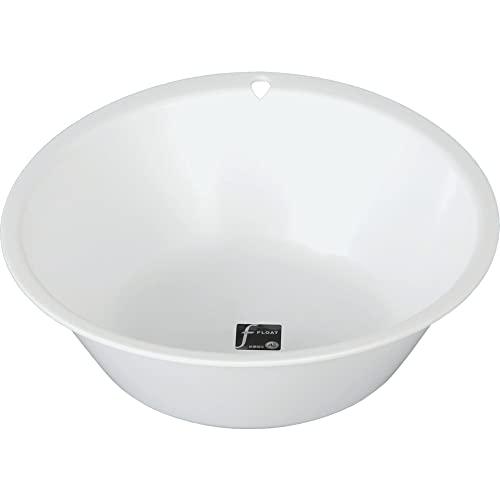 新輝合成トンボ フロート 洗面器 フック穴付き ホワイト N2831×30×9.5cm | 