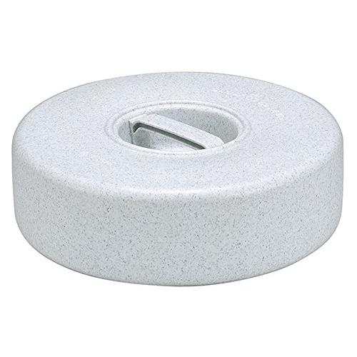 新輝合成 トンボ 漬物石 重石 15kg 丸型 グレー 15型 直径32.5×高さ10cm 日本製 | 