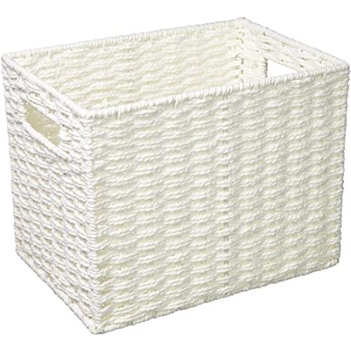 ちどり産業(Tidorisangyou) 収納ボックス ホワイト 18X26XH20cm ペーパーバスケット CH-405WH | 