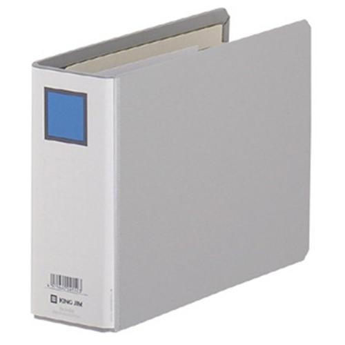 キングジム パイプ式ファイル キングファイル G A5E グレー 945N | 
