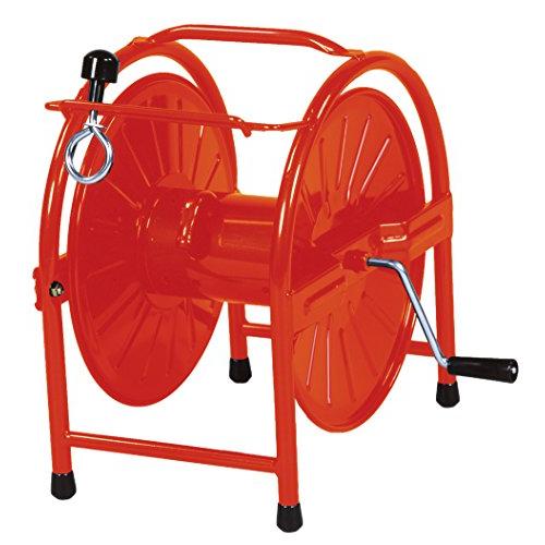 グリーンライフ スチールホースリール 20~25m巻用 内径15mmホース用 巻き取りガイド付 オレンジ HR-S | 