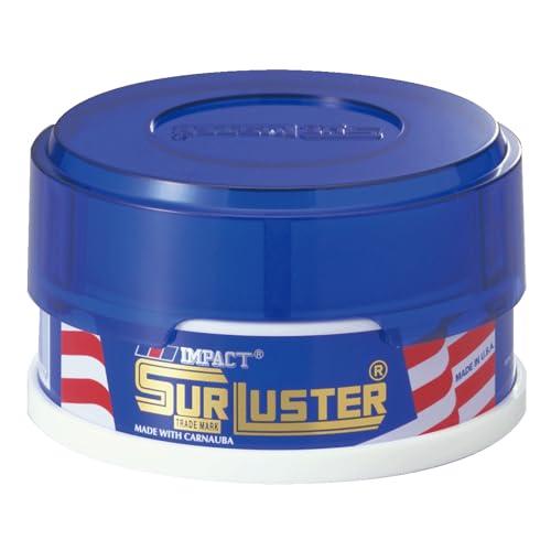 SurLuster(シュアラスター) インパクト ジュニア 100g 固形ワックス 天然カルナバ蝋 艶 スポンジ付き ツヤ 光沢 保護 自動車 | 