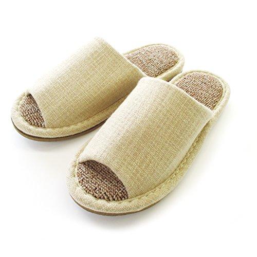 オクムラ ecru絨毯パイル スリッパ M ベージュ NEAA8900BE 通気性がいい 足にフィット 滑りにくい 小音 | 