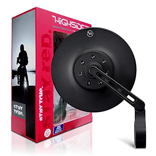 デイトナ(Daytona) HIGHSIDER(ハイサイダー) バイク用 バーエンドミラー 片側1本 角度調節機能付き 新保安基準適合 ECE規 | 