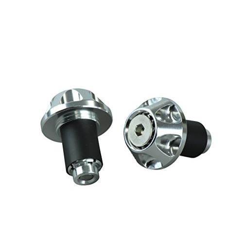 ポッシュ(POSH) バイク用品 ハンドルバーエンド グリップエンドキャップ(外径35.5mm) ハンドル内径14-19mm対応 シルバー 03 | 