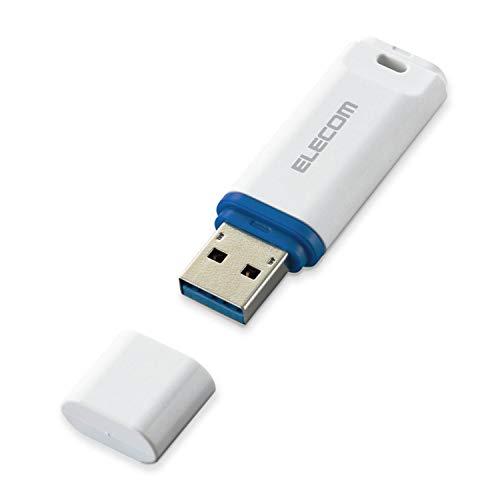 エレコム USBメモリ 64GB USB3.2(Gen1)対応 キャップ式 データ復旧サービス付 ホワイト MF-DRU3064GWHR | 
