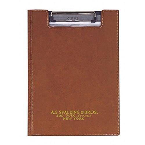 レイメイ藤井 クリップファイル スポルディングブロス A4 ブラウン BRF188C | 