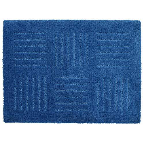 オカ キッチンマット ブルー 約45cm×60cm ピタプラス (ジョイント 吸着 洗える) | 