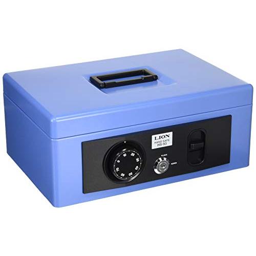 ライオン事務器 手提金庫 Sサイズ B5判収納サイズ HS-93 ブルー | 