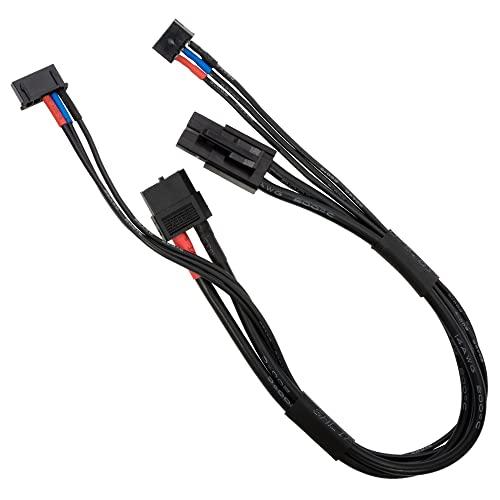 ハイテック XT60⇔タミヤタイプ 2S用コネクタケーブル HMJ463 ブラック系 | 