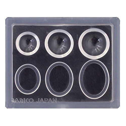 レジン型 パジコ ジュエルモールド ミニ シンプル ドーム&オーバル 401007 透明 | 