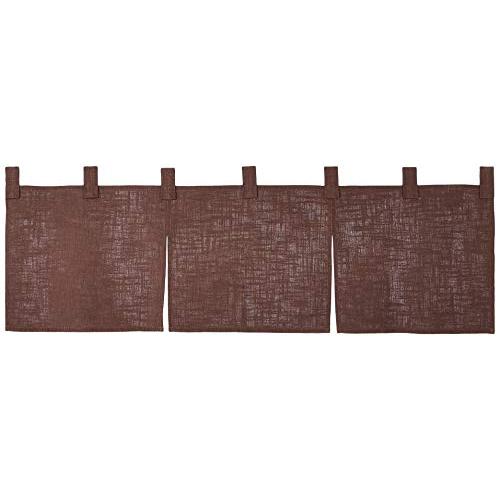 サンメルヘン のれん 無地 焦茶 001-01 綿 麻 日本製 YHV0106 | 