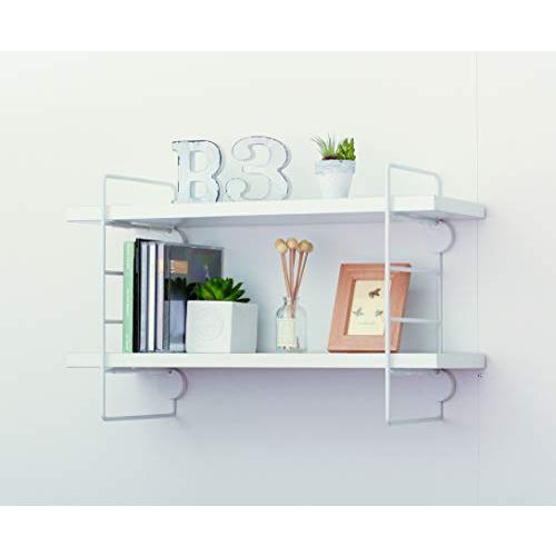 アイワ金属 石膏ボード壁につけられる奥行15cmのシェルフ ワイヤーシェルフ ショート ホワイト 1個入り AP-3005W | 