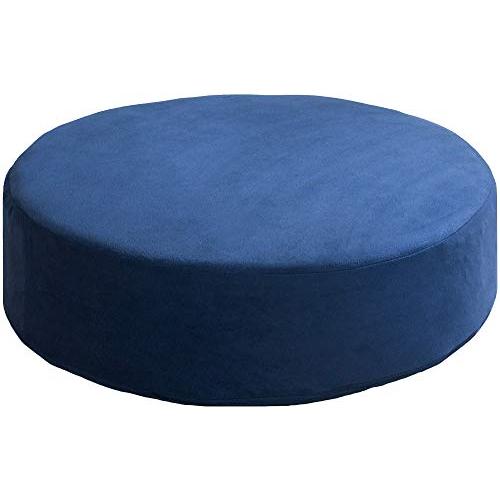 宮武製作所 座布団 ブルー丸形 直径50×奥行き50×高さ15cm リビング CN-50RBL | 