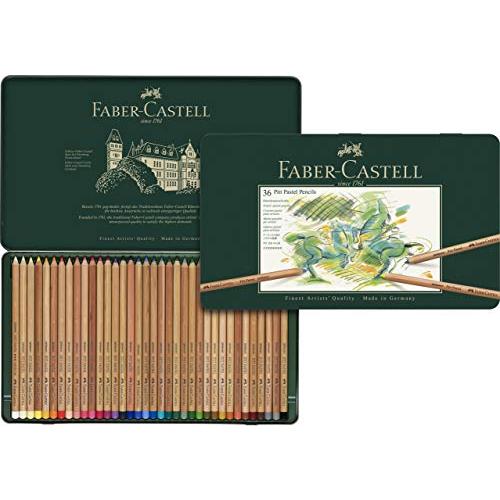 ファーバーカステル ピットパステル　色鉛筆 36色　缶入 112136 ファーバーカステル ピットパステル色鉛筆 36色セット 缶入